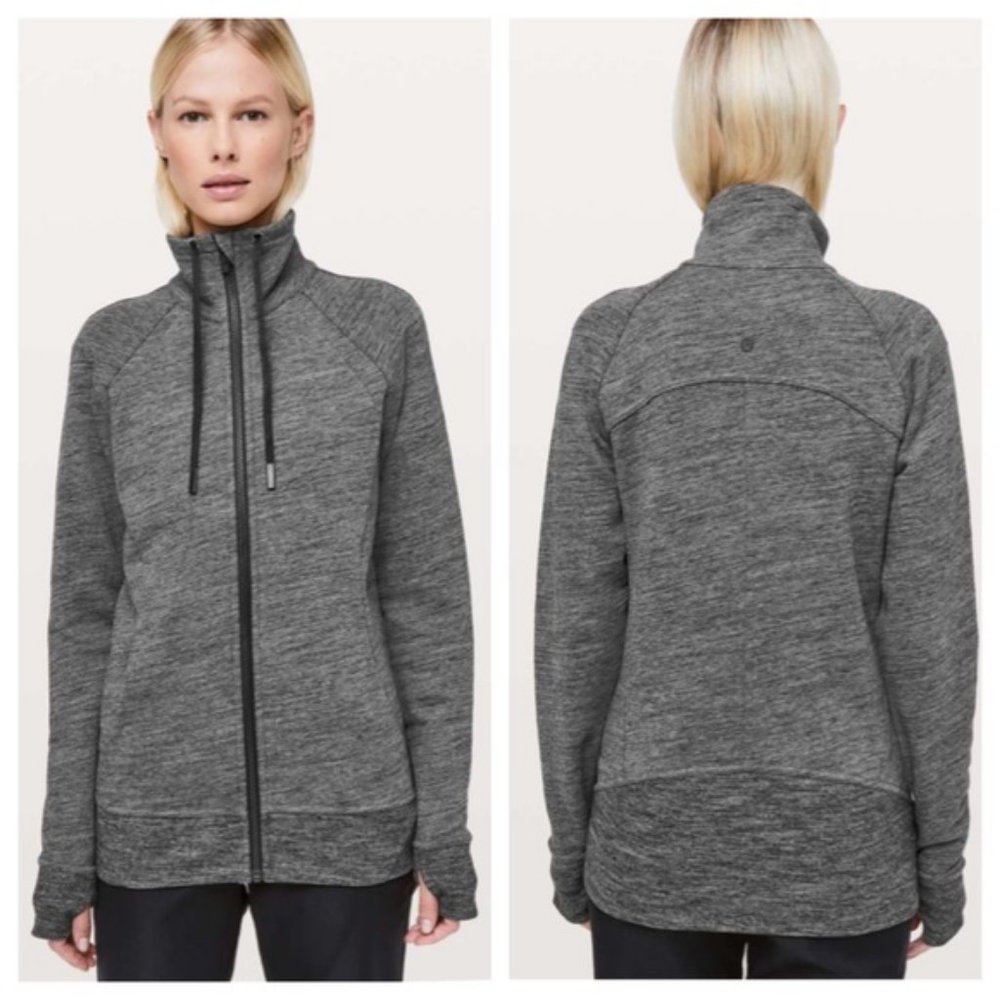 Lululemon Huddle & Hustle Jacket Heathered Grey - Picture 1 of 15